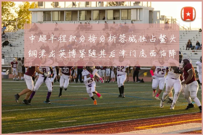 中超半程积分榜分析蓉城独占鳌头铜梁龙英博紧随其后津门虎面临降级危机